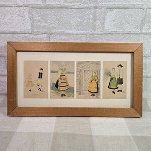 Inge Stromberg Framed and Matted Postcard Prints 1930s